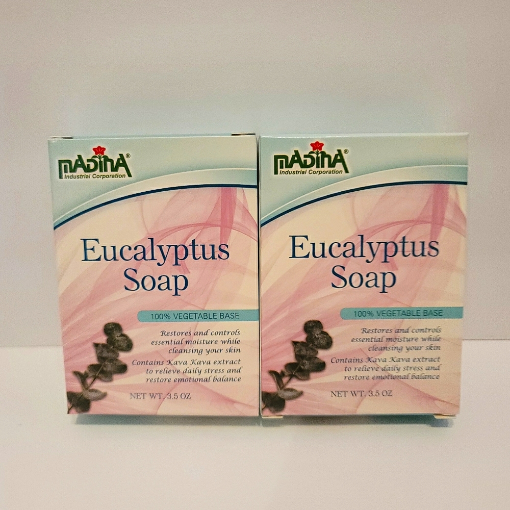 2 Eucalyptus Vegetable Oil Soap
